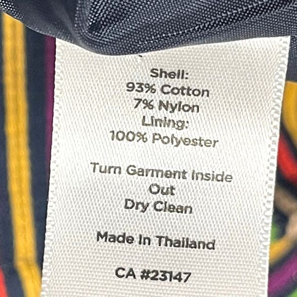 TALBOTS Rainbow Striped Blazer Jacket 12 Petite - Picture 6 of 7